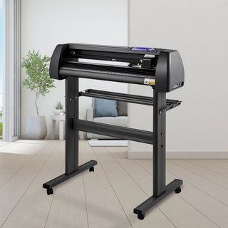 Macchina da taglio per vinile da 28 pollici, plotter da taglio per vinile con supporto regolabile di forza e velocità per la produzione di segnali