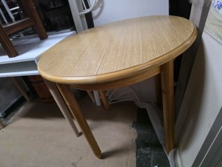 Mesa redonda extensible roble