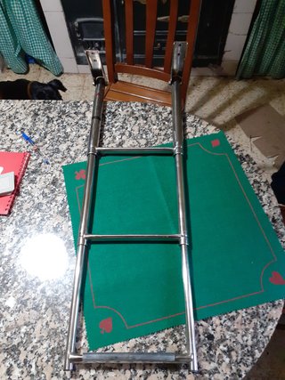 Escalera naútica telescópica inoxidable