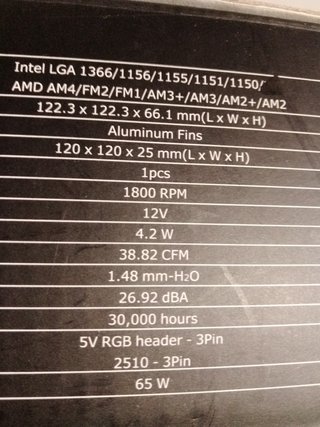 DISIPADOR THERMALTAKE RGB LGA INTEL-AMD