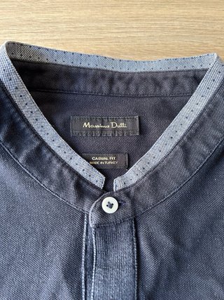 Polo Massimo Dutti Negro talla XXL