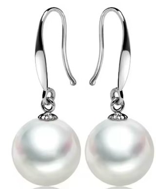 Pendientes Aroa Plata y Perla