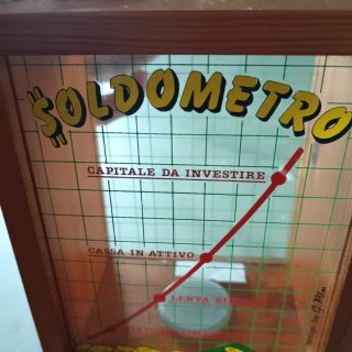 Salvadanaio Vintage SOLDOMETRO Design G. Pilm