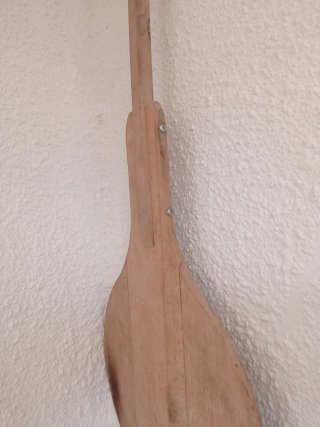Pala de madera antigua para pizza