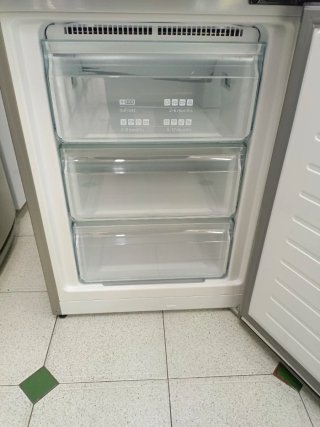 Nevera combi Siemens acero inoxidable 200/60cm A++