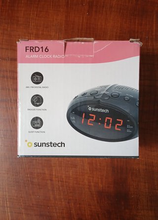 Radio Despertador Sunstech Rojo