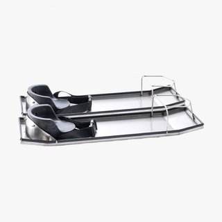 Tablones de Rodillas de Concreto de Acero Inoxidable, Deslizadores de Concreto de 28'' x 8'', Tablones de Rodillas para Concreto, Almohadillas de Rodillas para Deslizadores de Concreto, con Almoha...