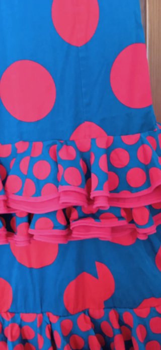 Traje Flamenca Gitana.REGALO el  manton