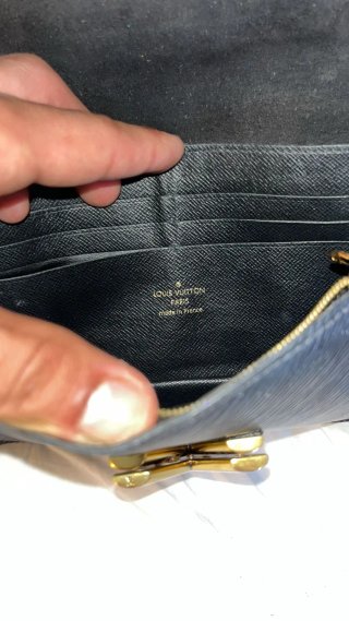Bolso Louis Vuitton Negro Dorado Cadena