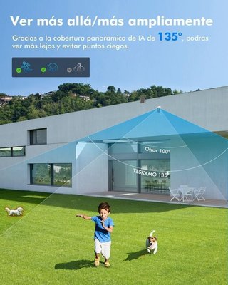 Cámara Vigilancia WiFi Exterior Solar NUEVA