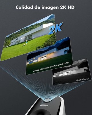Cámara Vigilancia WiFi Exterior Solar NUEVA