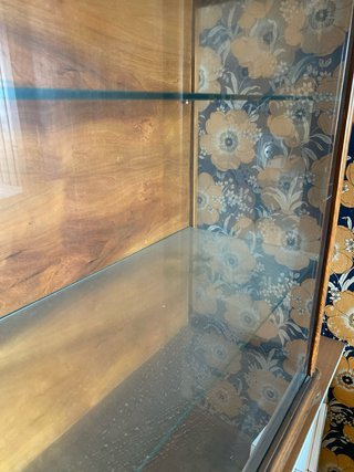 Vitrina madera vintage cristal
