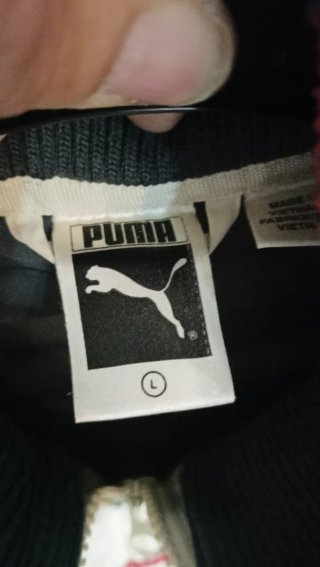 Abrigo Puma Hombre Beige y Rojo