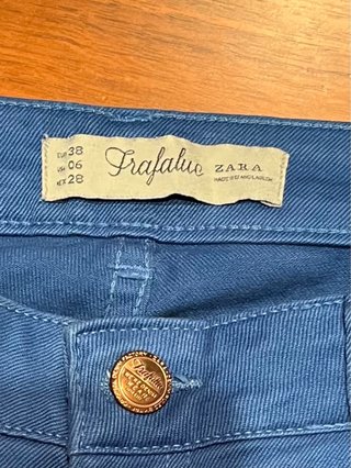 Vaqueros Zara Slim Fit Azul Klein