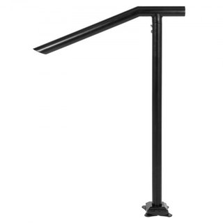 Pasamanos, Barandilla de Acero Negro para 1-3 Escalones con Capacidad de 330LBS, Pasamanos para Escaleras con Barniz de Horno, Pasamanos de Metal para Escaleras, Pasamanos Elegantes para Escaleras...