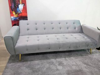 Sofá Cama Gris de 3 Plazas