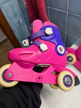 Patines Oxelo Niña Talla 26-28 Rosa/Morado