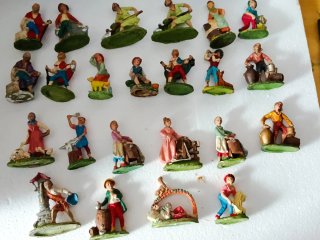 Pastori presepe, doppie mestieri 8€ cad.