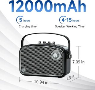 Altavoz Bluetooth 120W HiFi Sonido Potente