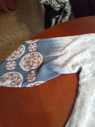 Blusa bohemia estampada talla única