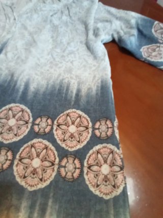 Blusa bohemia estampada talla única