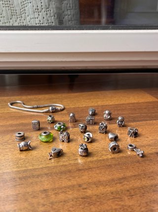 Charm Pandora bola brillantes verdes