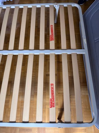 Struttura a doghe per letto 135 cm