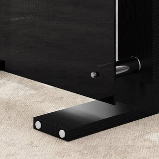 Tavolo da Salotto Moderno a 2 Livelli con Piano in Vetro Temperato, Tavolo da Divano in Legno e Acciaio, Tavolo da Caffè per Soggiorno, 90X50X42 Cm, Nero