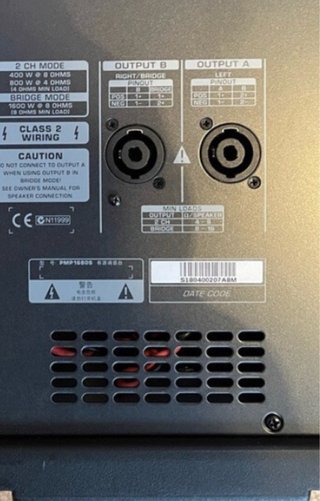 Mesa de mezclas Behringer PMP1680S