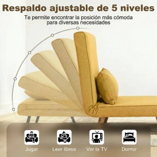 Sofá Cama Individual Plegable Ajustable