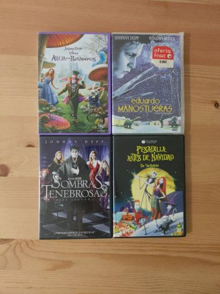 Lote 4 DVD Tim Burton