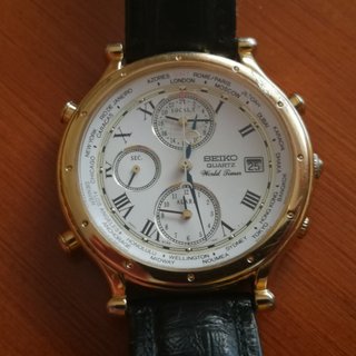 Reloj seiko 5T52-7A11 age of discovery world timer