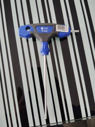 6 Llaves Mango T 2.5 y 3 mm