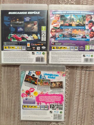 Lote 3 Juegos PS3: Cars, F1 Race Stars, LittleBig