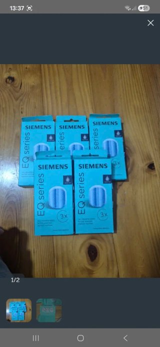 Siemens EQ Series Filtros Agua Cafetera (3x)