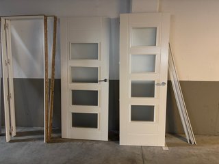 Puertas, marcos y tapetas blanco lacado
