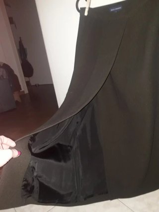 Falda Adolfo Domínguez  Negra Talla L/40