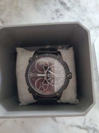 Reloj Police Hombre Negro/Plateado