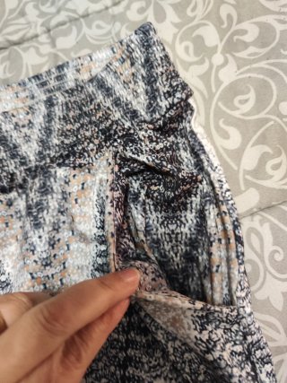 Pantalón estampado zig zag talla única