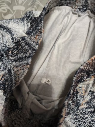 Pantalón estampado zig zag talla única