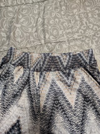 Pantalón estampado zig zag talla única