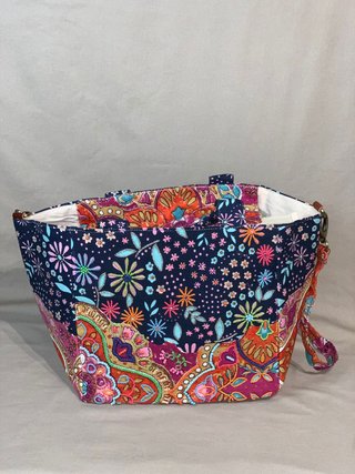Bolso Boho Floral Grande con Abalorios