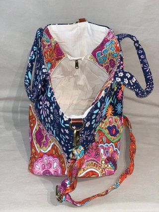 Bolso Boho Floral Grande con Abalorios