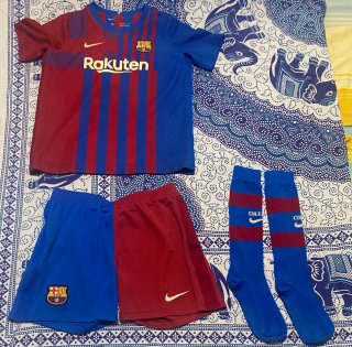 Conjunto FC Barcelona 2021-2022 Para niños de 8-9
