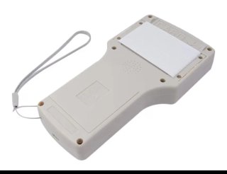 Lector NFC Portátil Blanco y Azul