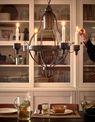 2 Lámparas Techo Metal ÄPPELVIKEN IKEA Velas