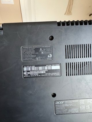 Acer Spin 3 SP314 Laptop Convertibile Argento