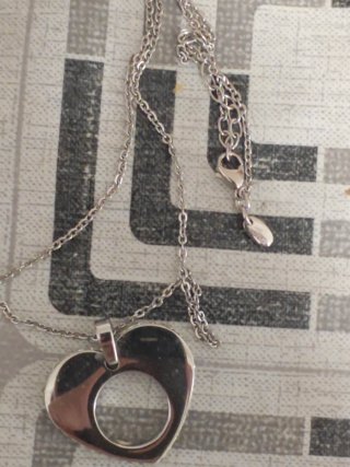 Colgante Corazón Lotus Plata