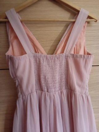 Vestido fiesta largo rosa