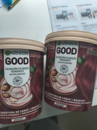 2 Botes Tinte Garnier Good 6.6 Rojo